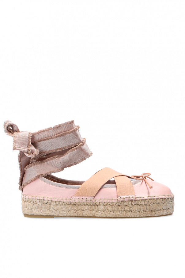 Red Cipria valentino Ankle tie espadrilles